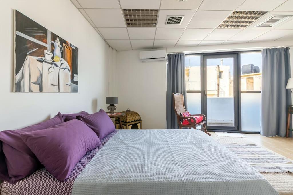 Downtown Spacious Loft Apartment Just 3 Minutes From City Centre Iraklio Eksteriør bilde